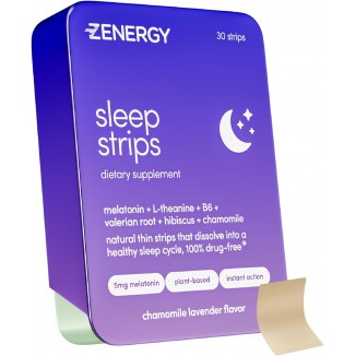 ZENERGY Sleep Oral Strips - Chamomile Lavender Flavor | 5mg Melatonin