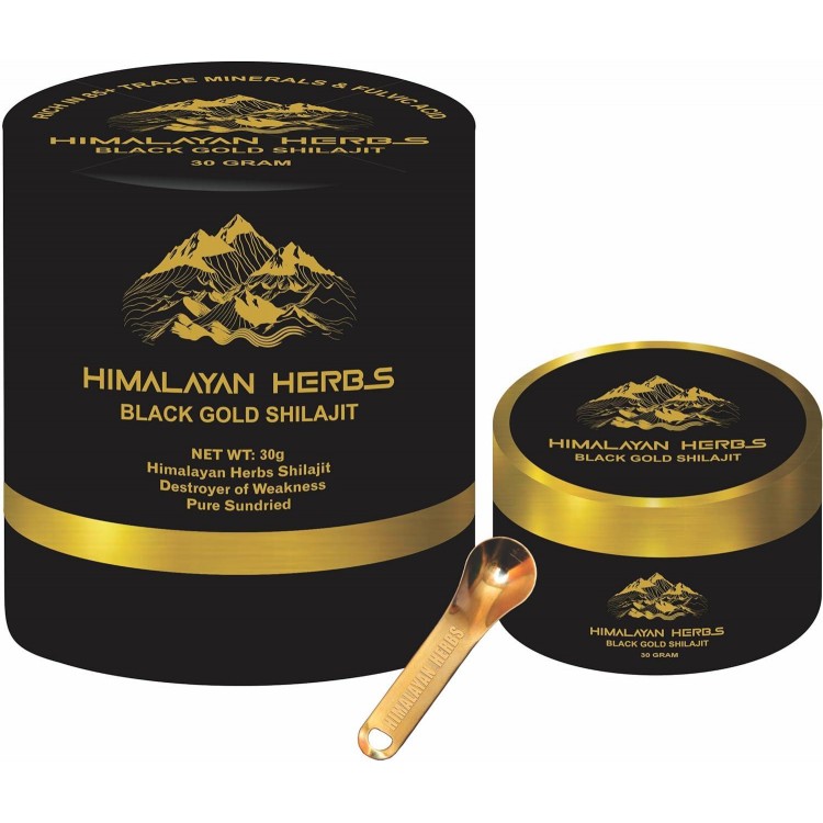 HIMALAYAN HERBS Shilajit Resin, Best Shilajit Pure Himalayan Organic