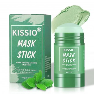 KISSIO Green Tea Mask Stick,Blackhead Remover,Deep Pore Cleansing