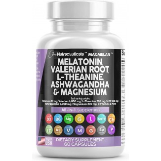 Melatonin 10mg- Sleep Support for Women and Men with Magnesium Complex