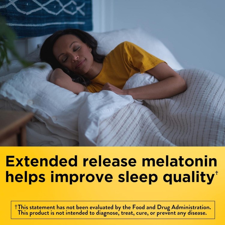 Melatonin Extended Release Tablets,100% Drug Free Sleep Aid for Adults