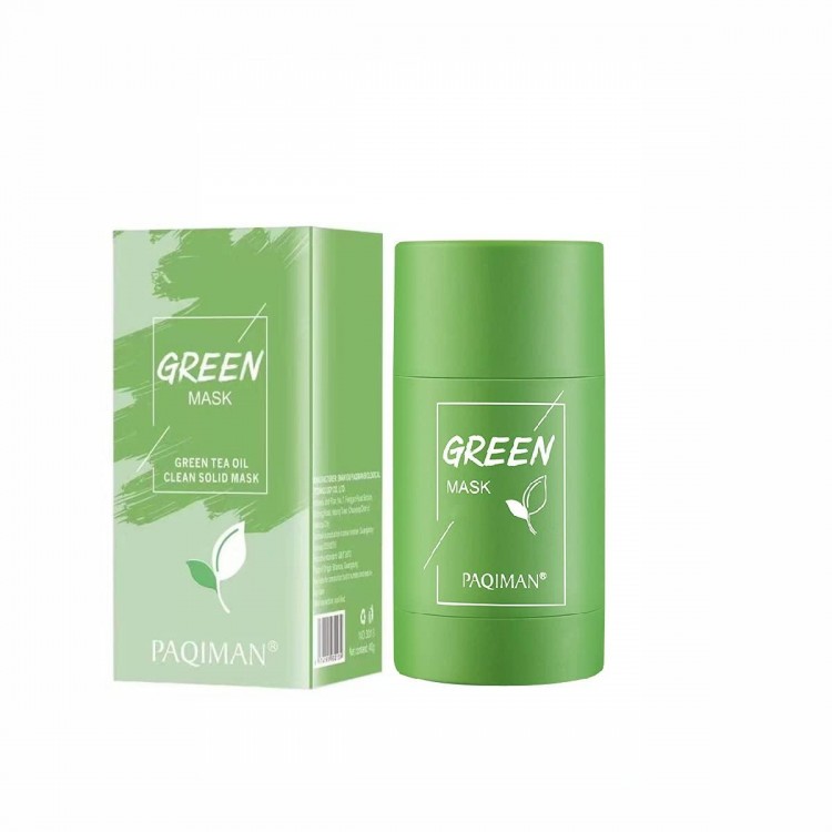HuaQing 2 Pcs Green Tea Face Mask, Deep Cleanse,Blackhead Removal
