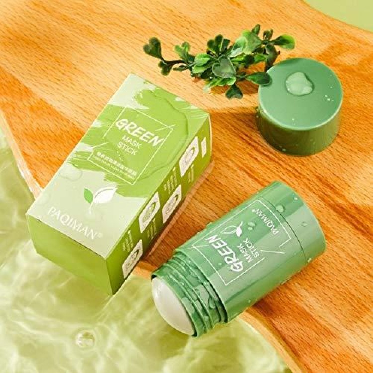 HuaQing 2 Pcs Green Tea Face Mask, Deep Cleanse,Blackhead Removal