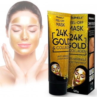 MASHELE 24K Gold Firming Peel Off Face Mask- Anti Aging, Lifting (1PC)