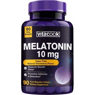 Melatonin Fast Dissolve Tablets, Ultra Sleep Support, Balanced Mood