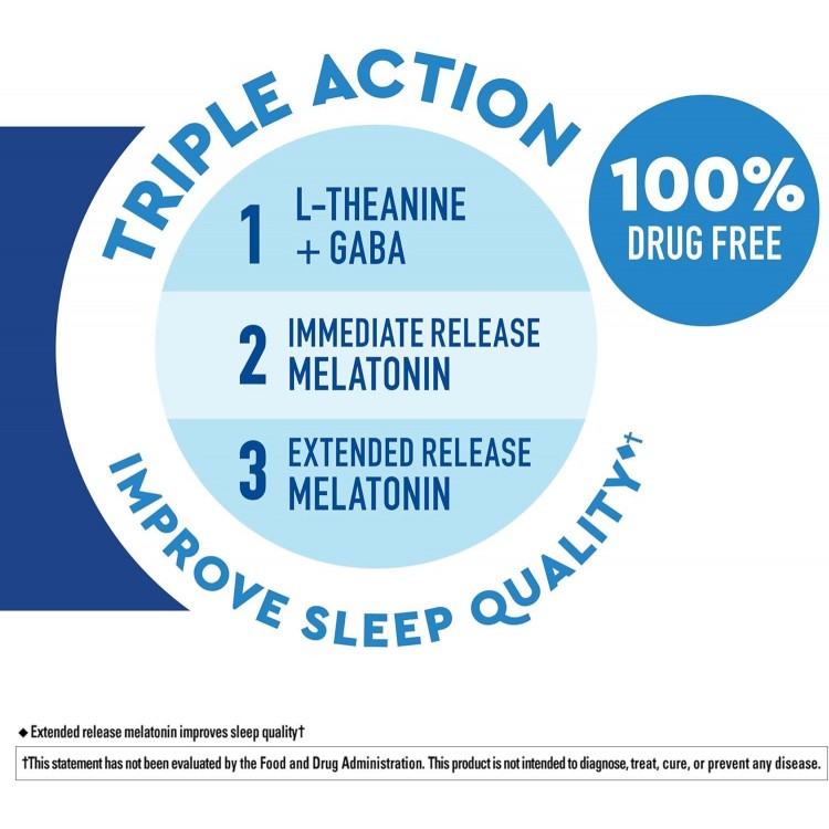 Melatonin 10mg, L theanine 100 mg, and GABA 100mg, Sleep Supplement