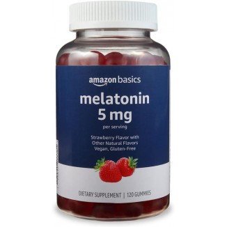 Melatonin 5mg, 120 Gummies (2 per Serving), Strawberry