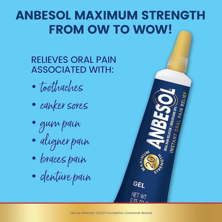 Anbesol Maximum Strength Oral Pain Relief Gel