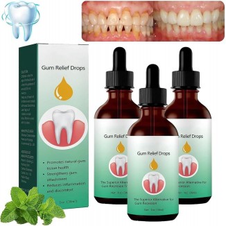3PCS DentiZen Gum Regrowth Drops, Gum Relief Drops,Dentizen Gum Gel