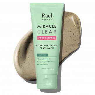 Rael Blackhead Remover,Miracle Clear Clay Mask - Exfoliating Face Wash