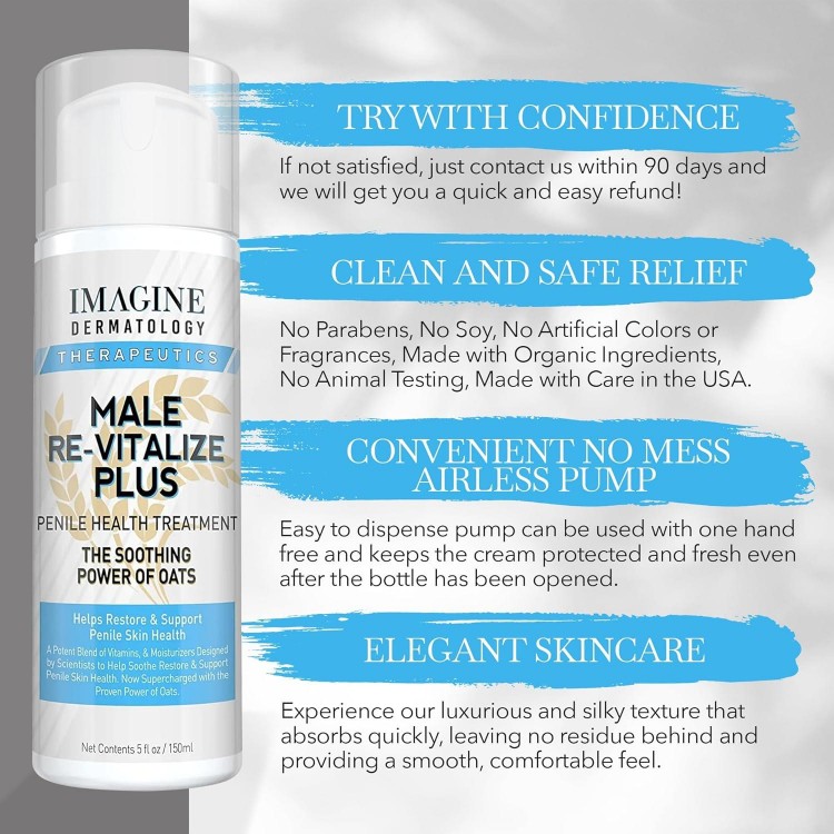 Oats Penile Health Cream for Men - Relieve, Restore and Support Skin