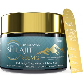 NiDiZ Shilajit Resin 800mg-Uncut Premium Grade Himalayan Shilajit Resin