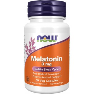 NOW Supplements, Melatonin 3 mg, Free Radical Scavenger