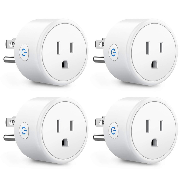 Aoycocr Smart Plugs That Work with Alexa Echo Google Home for Voice Control, Smart Home Mini WiFi Outlet