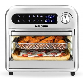 Kalorik Digital Air Fryer Oven 12.6 Quart, Black and Stainless Steel