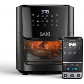 SAKI Smart Air Fryer Oven XL13 Quart, 9-in-1, Rotisserie, Dehydrator