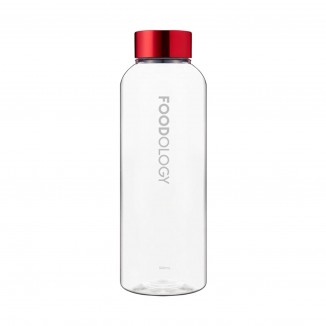 FOODOLOGY Water Bottle (Red, 16.9fl oz) - Leak Proof, Lightweight, Durable Sports Water Bottle