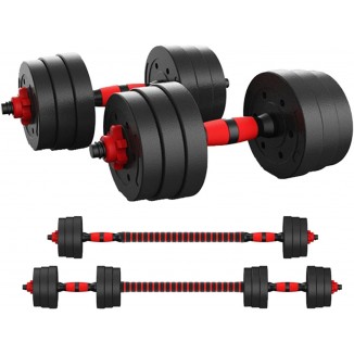 Zoogamo Adjustable Dumbbells Weight Set to 44Lbs, Free Weight Dumbbell