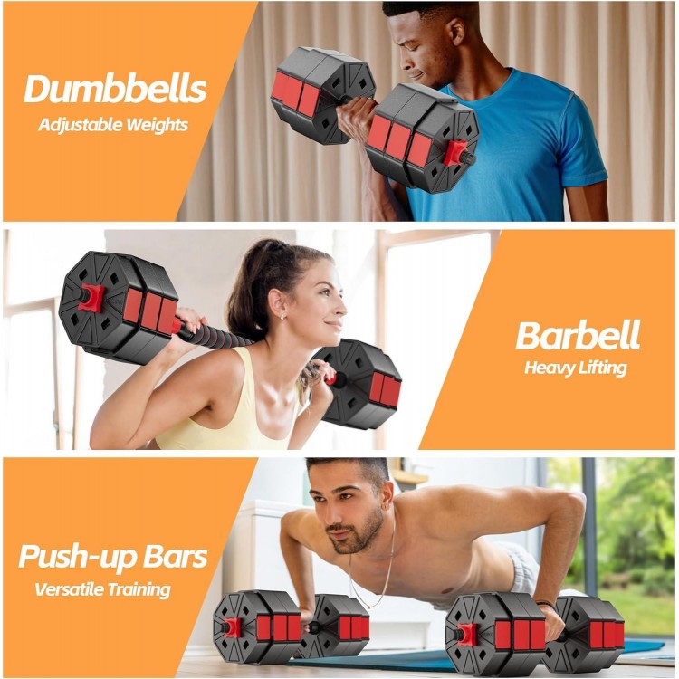 BIERDORF Professional Grade Adjustable Weights Dumbbells Set