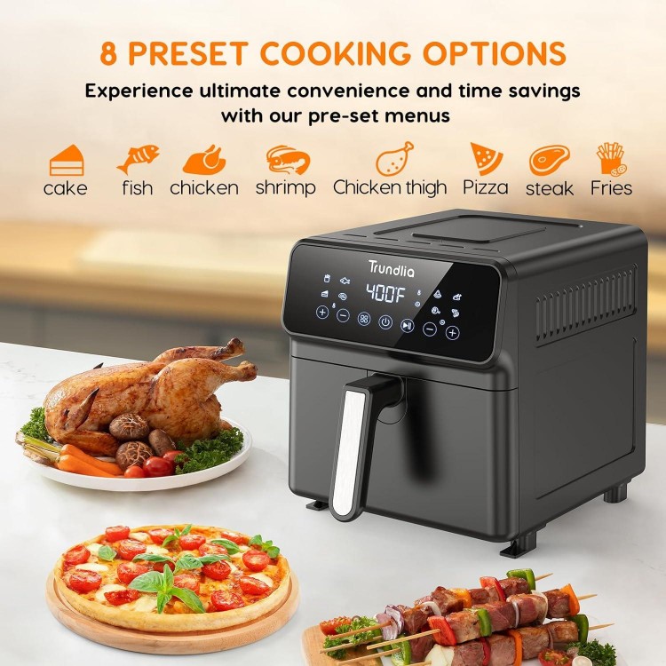 8-in-1 Air fryer 6.3-Quart Metal Smart Combo Oven 1500W Air Fryer oven