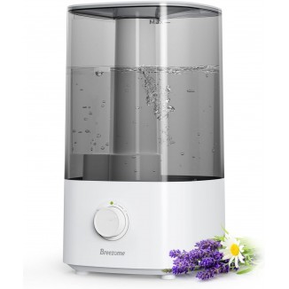BREEZOME 4L Humidifiers for Bedroom, for Large Room Last up to 50 Hours