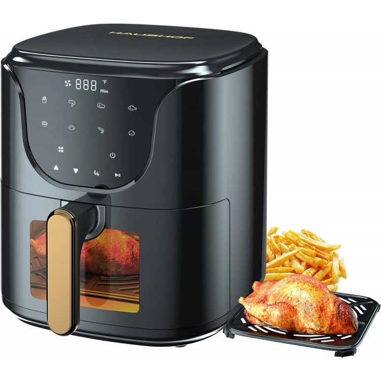 HAUSHOF 5.8QT Air Fryer Small Oven, Digital Oil-Less Cooker