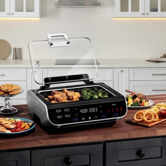 Gourmia 5-in-1 FoodStation Smokeless Grill & Air Fryer