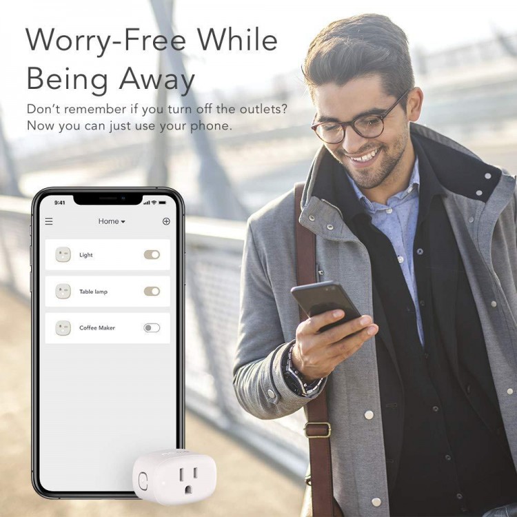 Nooie Smart Plug WiFi Outlet Mini Smart Socket Compatible with Alexa, Google Assistant, No Hub Required