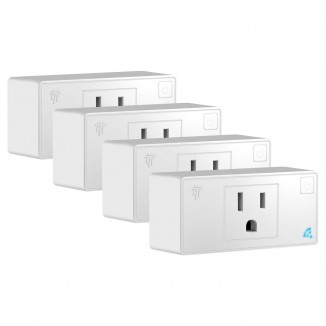 TOPGREENER Smart Mini Wi-Fi Plug with Energy Monitoring, Mini Smart Outlet, Control Lights and Appliances from Anywhere