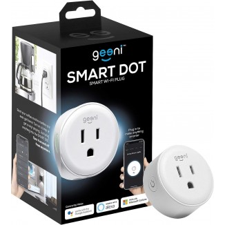 Geeni DOT Smart Wi-Fi Outlet Plug, White, (1 Pack) – No Hub Required – Works with  Alexa