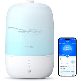 GoveeLife Smart Humidifiers for Bedroom, 3L Top Fill Cool Mist Humidifiers