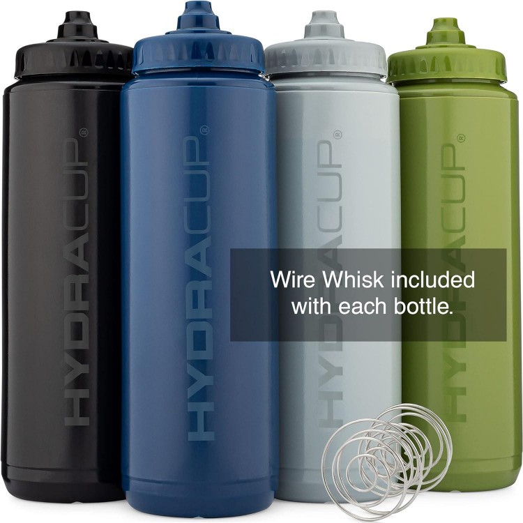 Hydra Cup - 4 PACK - 32oz Squeeze Water Bottles Bulk Set, BPA FREE