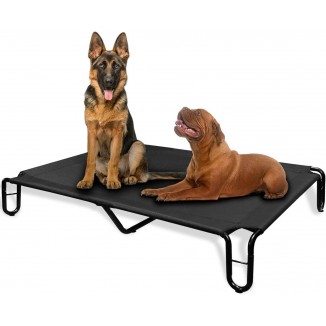 grageoo Outdoor Elevated Dog Bed,Cooling Raised Dog Cot Bed for Large Dogs,Pet Bed Waterproof with Stable Frame