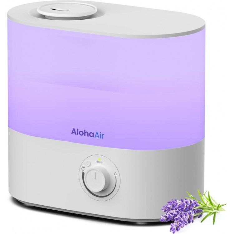 AlohaAir Humidifiers for Bedroom, 4.0L Humidifier for Home