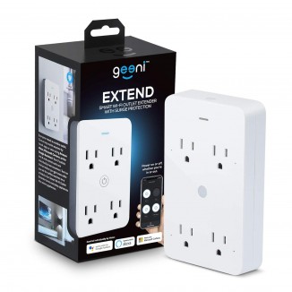 Geeni Smart Wi-Fi 4 Outlet Plug with Surge Protection, – No Hub Required – Compatible with Alexa