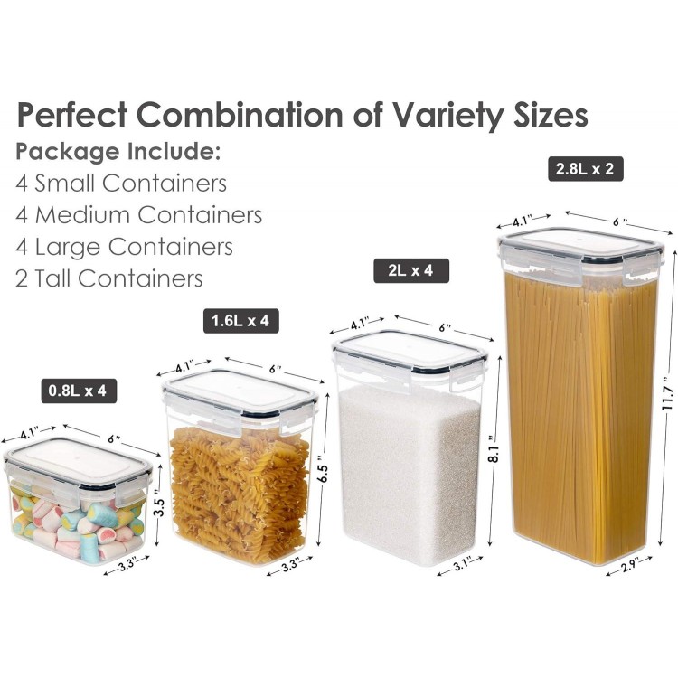 CHEFSTORY Airtight Food Storage Containers Set