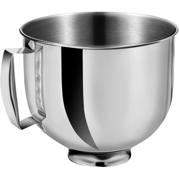 5.5 Quart Stainless Steel Mixer Bowl for KitchenAid Stand Mixers, Compatible with 4.5 & 5 QT KitchenAid Tilt-Head Mixers