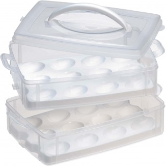 Snapware Snap 'N Stack Portable Storage Carrier with Lid for Eggs