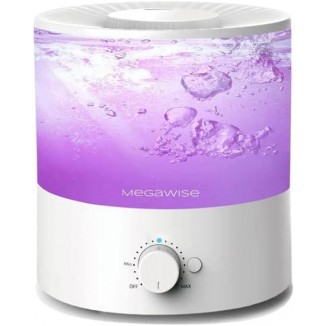 Megawise Cool Mist Humidifier with Top Refill Design, 2L Capacity