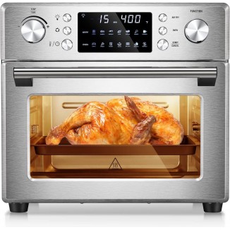 R.W.FLAME 26.4QT Air Fryer Oven, 2 in 1 Toaster Oven Air Fryer Combo