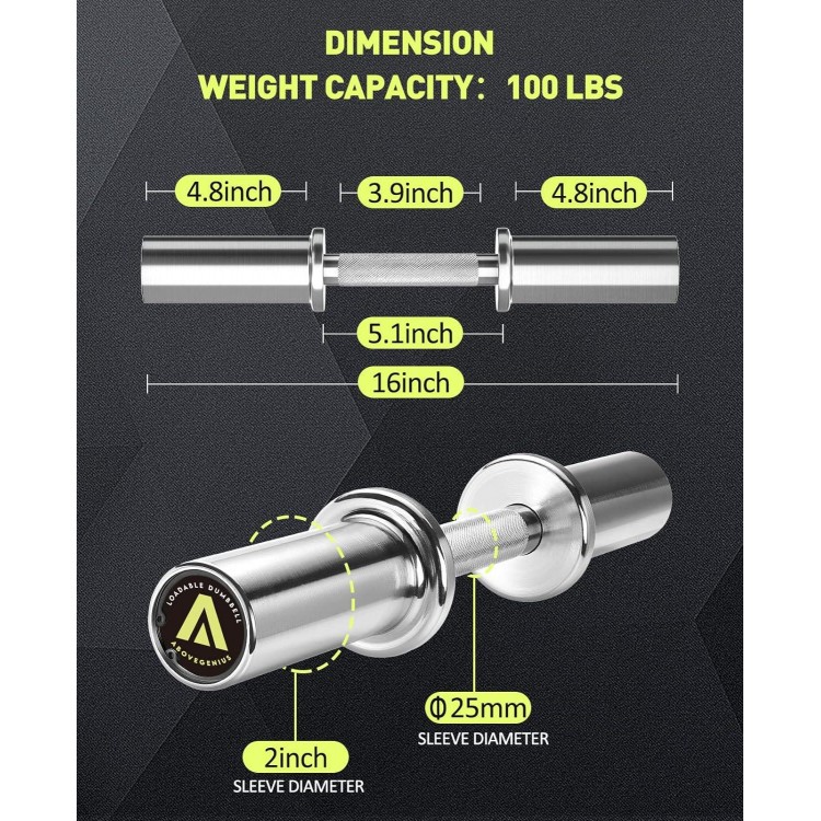 AboveGenius Cast Iron 2-Inch Olympic Plate Weight Set