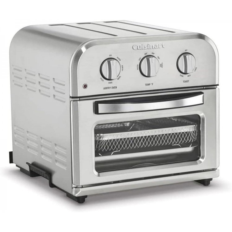 Cuisinart TOA-26FR Compact AirFryer Convection Toaster Oven Stainless Steel (Renewed)