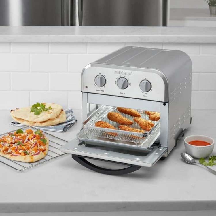 Cuisinart TOA-26FR Compact AirFryer Convection Toaster Oven Stainless Steel (Renewed)