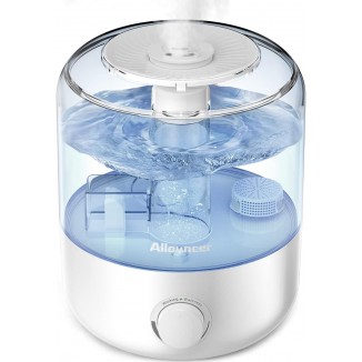 Allouncer Humidifiers for Bedroom, Top Fill 2.5L Large Water Tank