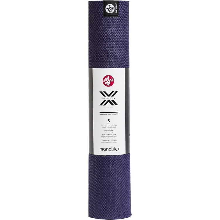 Manduka X Yoga Mat - Easy to Carry, For Women and Men, Non Slip, Cushion for Joint Support and Stability, 5mm Thick