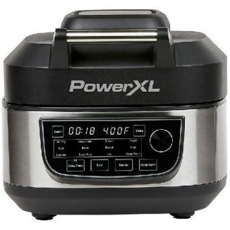 PowerXL Grill Air Fryer Combo Plus 6 QT 12-in-1 Indoor Slow Cooker