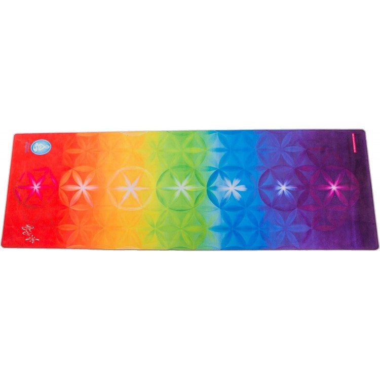 Spiritual Revolution Yoga Combo Mat - Luxury Mat and Towel That Grips While You Sweat. No Slip, PVC Free, and Machine Washable.