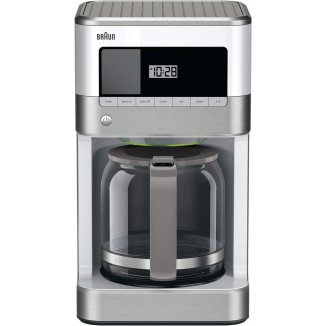 Braun KF6050WH BrewSense Drip Coffee Maker,12 oz, White