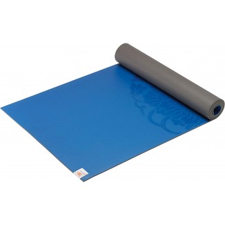 Gaiam Dry-Grip Yoga Mat - 5mm Thick Non-Slip Exercise & Fitness Mat for Standard or Hot Yoga, Pilates and Floor Workouts - Cushioned Support