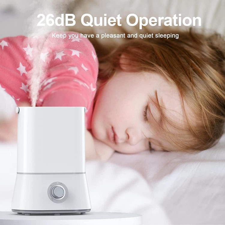 Cool Mist Humidifier,(4L Water Tank) Quiet Ultrasonic Air Humidifiers